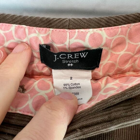 J. Crew Women's A-Line Corduroy Mini Skirt Brown Size 2 Casual - Picture 4 of 7